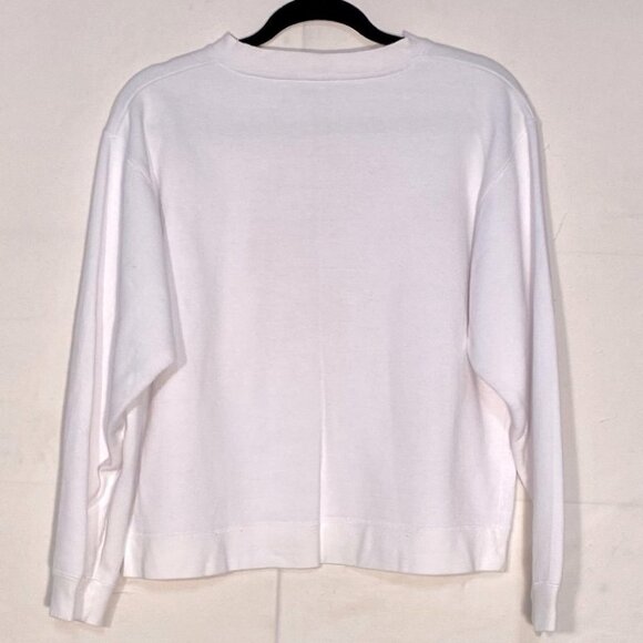 Vintage Boca White Pink Logo Crew Neck Sweatshirt M - Picture 2 of 13